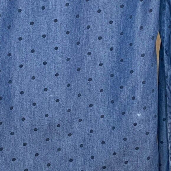 Vans Women’s So Rowdy Dot Print Button-Down Shirt Size X-Small - Picture 7 of 7